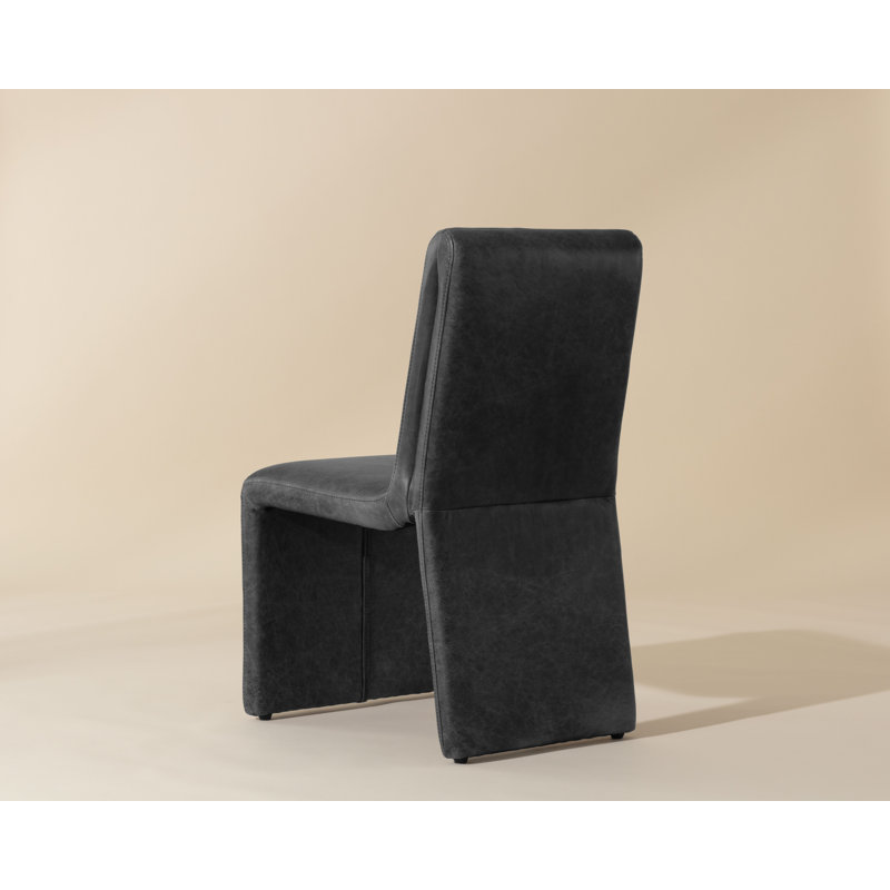 Cascata Upholstered Dining Chair, Black
