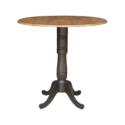 Extendable Round Solid Wood Dining Table
