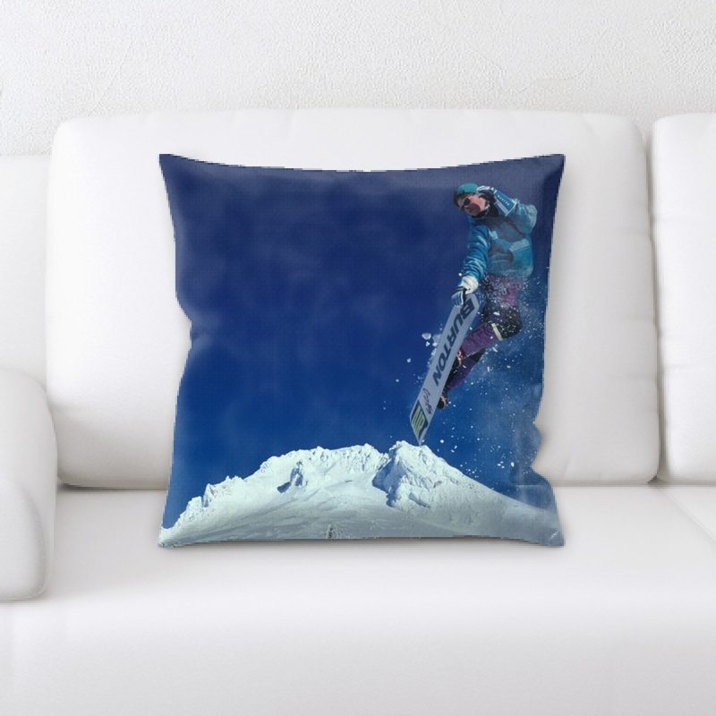 Microsuede Reversible Throw Pillow