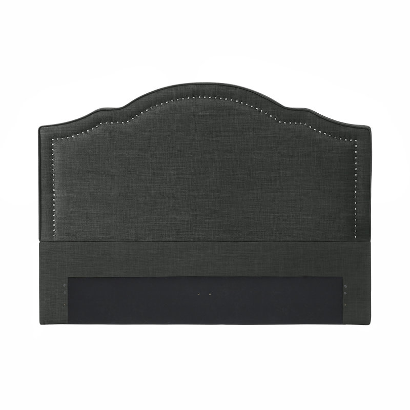 Tête de lit tapissier Mongeau, Gris foncé, Très grand