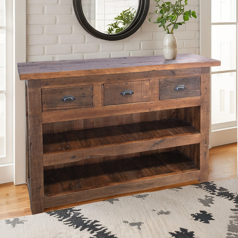 Artisan Reclaimed Wood Console Table