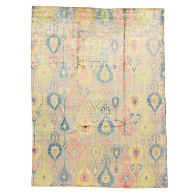 Tapis rectangulaire noué à la main