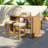 5 Pieces Outdoor Bar Set Included 1 Height Table & Four Stools With Cushions