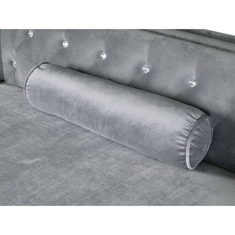 Canapé modulaire gris avec rangement gauche Aulla - 107 po