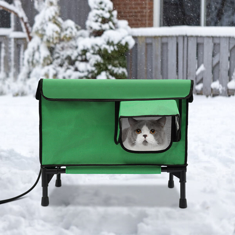 20.9*13 In Elevated Heated Cat House