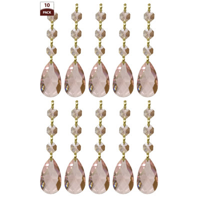 3 Bead Chandelier Replacement Crystal Prism
