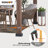 Bella Hardtop Gazebo 12.5 x 12.5 ft.  Outdoor Cedar Frame Wood Gazebo with Steel 2-Tier Hardtop Roof and Ceiling Hook