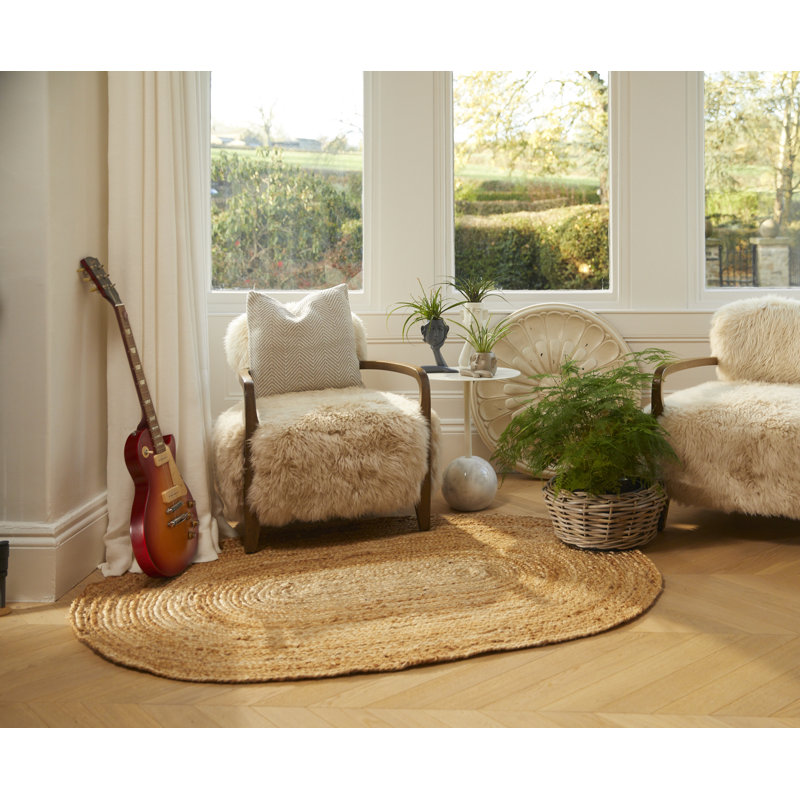 Oval Knopp Hand Woven Area Rug, Oval 160 x 230cm