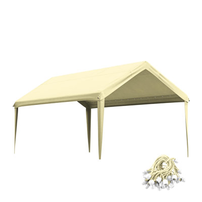 10 X 20 Ft Canopy Replacement Cover, Carport Roof Cover Only (Frame Is Not Included)
