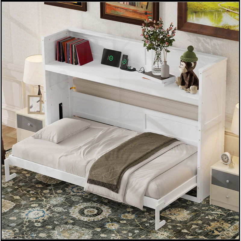 Lit escamotable simple TG avec bureau