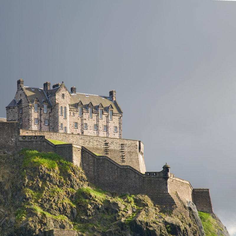 Edinburgh Castle - Wrapped Canvas Print, 30cm H x 30cm W
