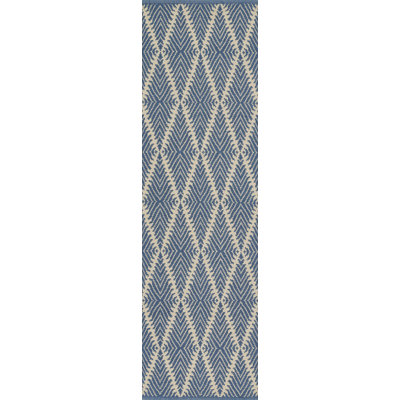 River Geometric Handmade Flatweave Area Rug