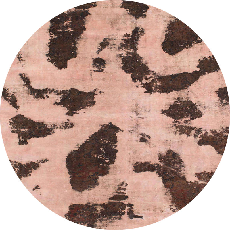 Abstract Indoor Rug, Round 7'