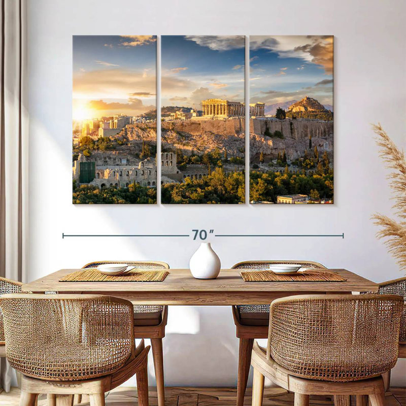 Adella Golden Acropolis, 42" H x 65" W