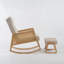 Chaise berçante avec repose-pieds Deniela