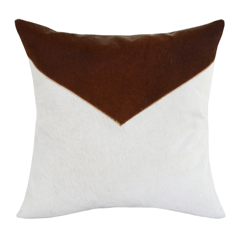 Coussin décoratif en similicuir texturé , Polyester