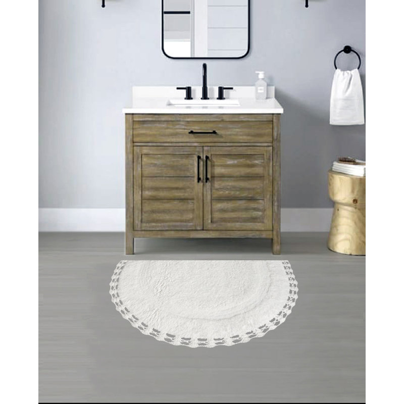 Tapis pour salle de bain Sasuke, Blanc