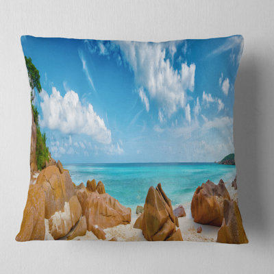 Coussin de plage surdimensionné avec un panorama des îles rocky