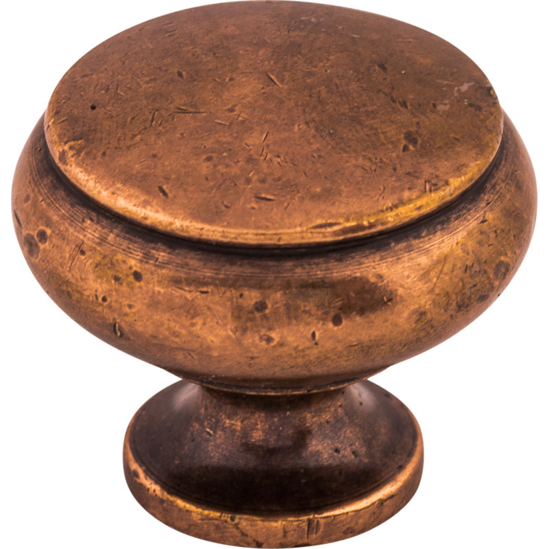Cumberland 1 1/4" Diameter Round Knob, Old English Copper