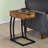 Brown Accent Table With Ports, Outlets And Spacious Drawers Rustic Tech Enhancements Efficient Storage-238863452