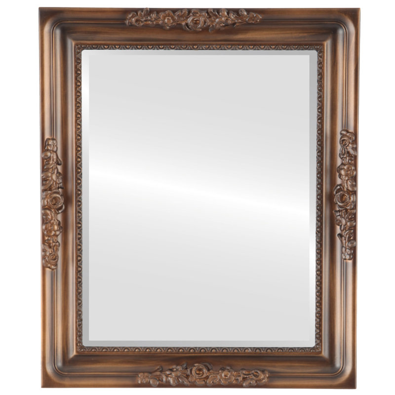 Miroir décoratif biseauté traditionnel Vanita, 23 po x 19 po