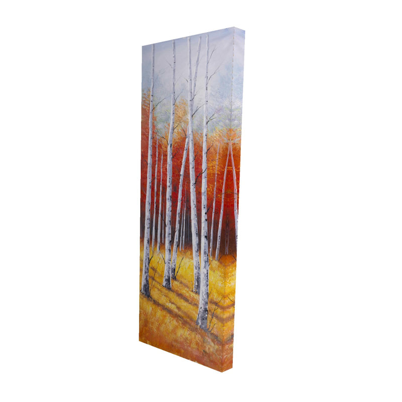 Paysage de forêt d'automne - Décor de chambre à coucher en toile moderne | Home Art