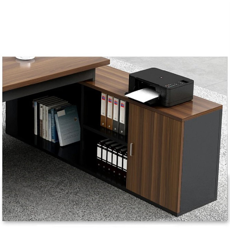 Myldred L-Shaped Executive Desk, 75cm H x 160cm W x 80cm D