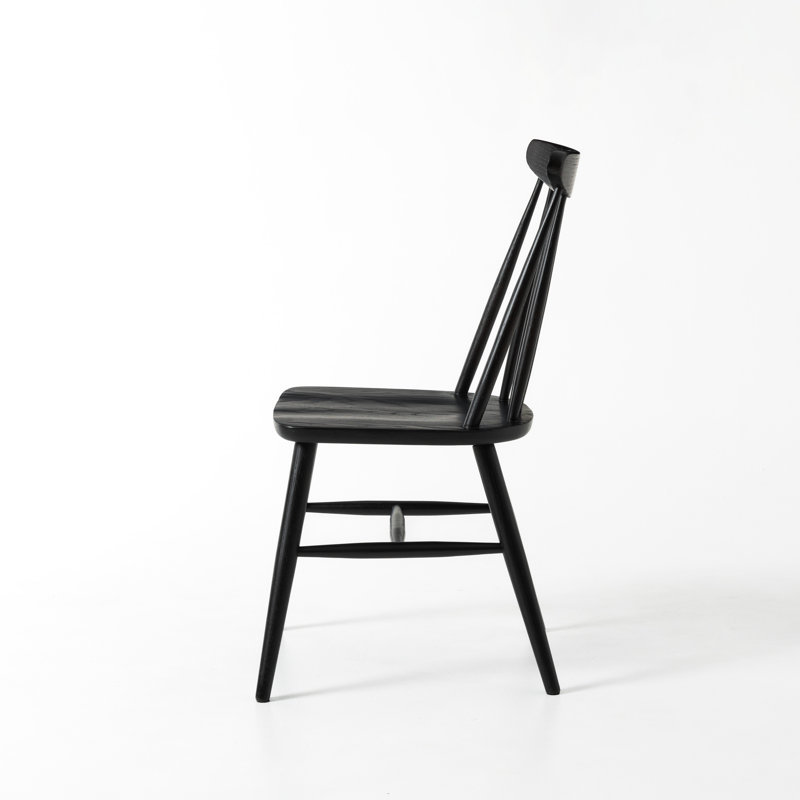 Chaises Windsor assemblées en chêne massif, Chêne noir