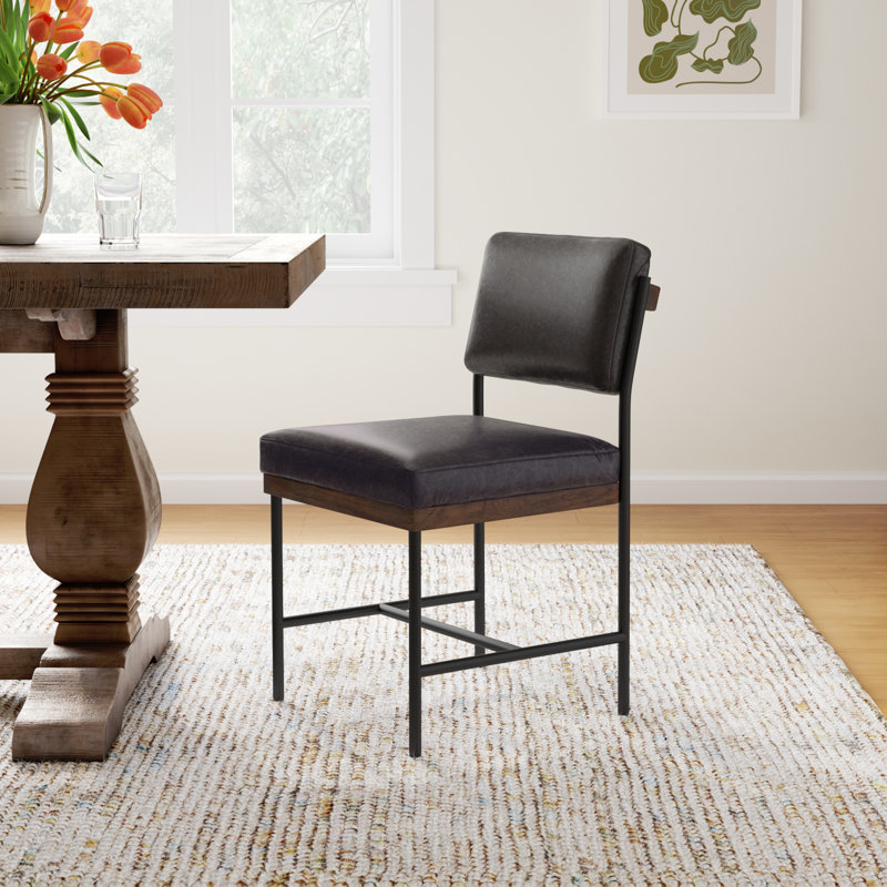Popovich Dining Chair-Savile Flannel, Black