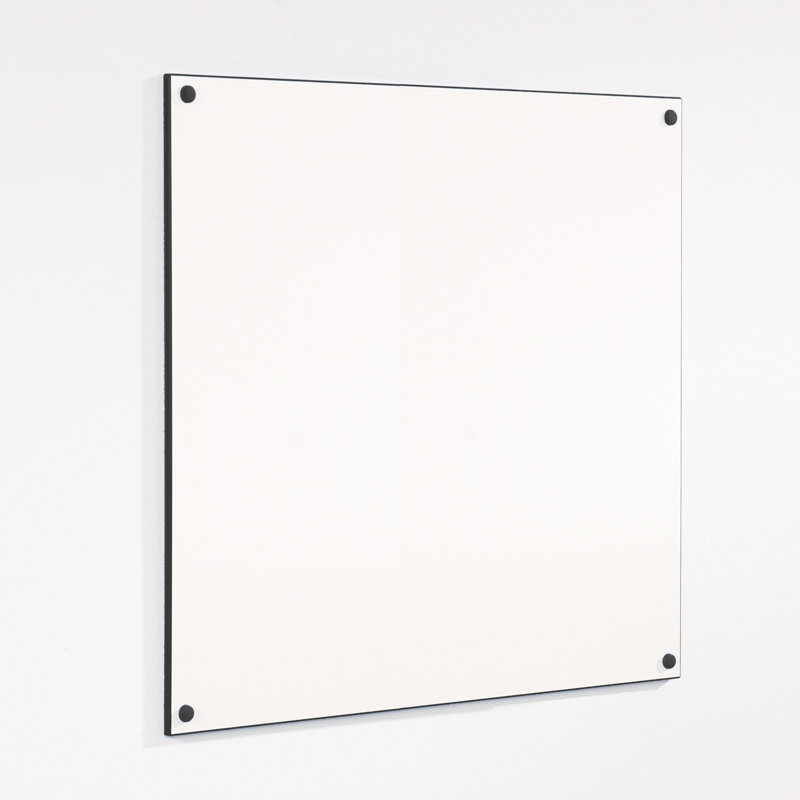 Wall Mounted Whiteboard, Black, 120 cm H x 150 cm W