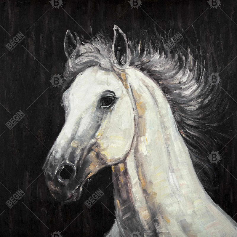«White Star Horse», H 24 po x l 24 po