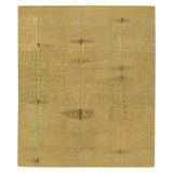 Prati Abstract Area Rug in Gold/Green