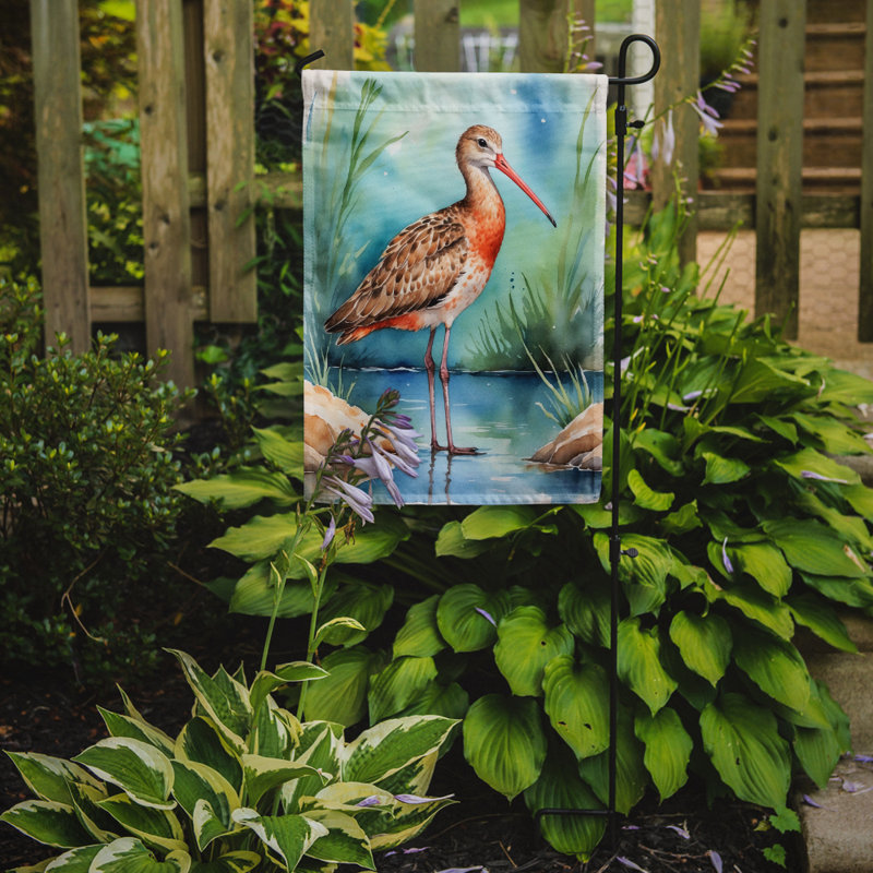 Drapeau de jardin Surfbird Bird, Marbre marbré