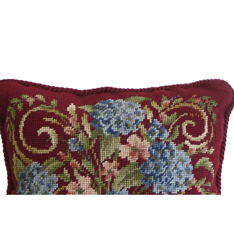 Hydrangea Bouquet Number 1 Needlepoint Pillow