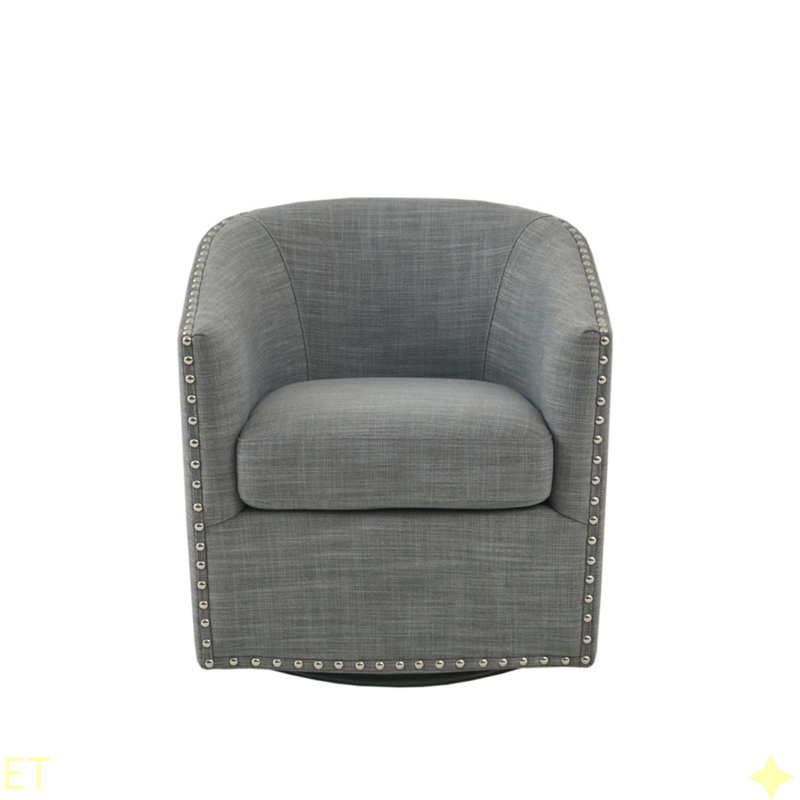 Fauteuil pivotant Tyler, Gris