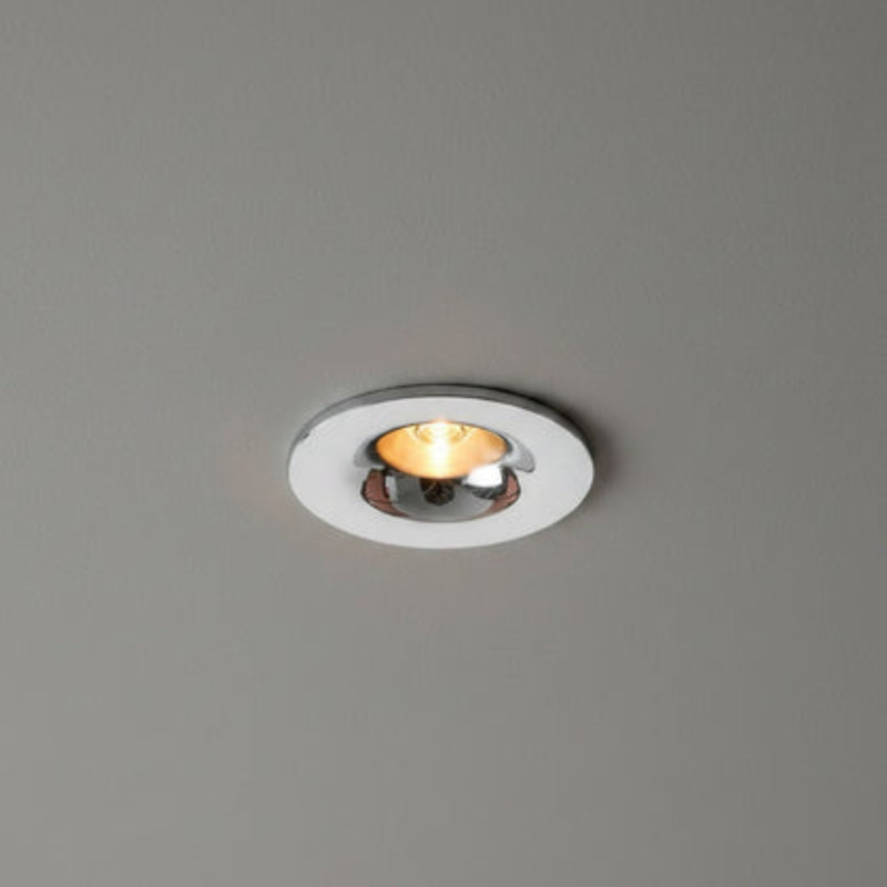 3 Watt LED Chrome Flush Recessed Downlight, Polished Chrome