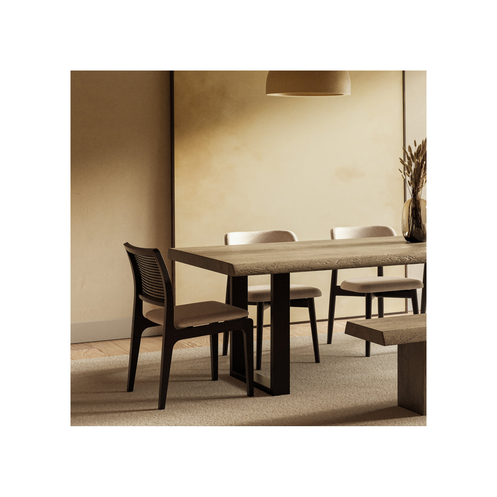 Ena Side Chair, Black