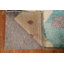 Tapis ivoire en laine noué à la main de conception unique 6 pi 7 po x 9 pi 7 po Bowdon