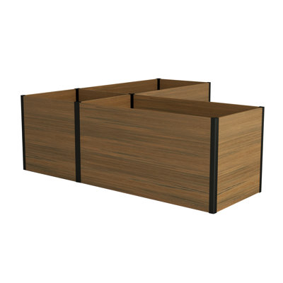 Composite Raised Garden Bed With L-Shape（No bottom panel）