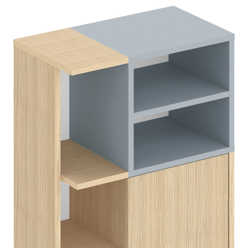 Lakecia Bathroom Cabinet, Light Oak/Grey