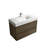 Rosehill Wall Mounted Single Bathroom Vanity with Engineered Stone Top-988716577-988716766