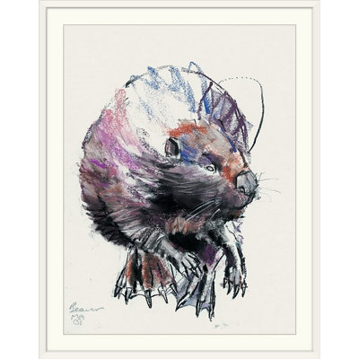 «Marrs Beaver, 2001 (Charcoal)» par Mark Adlington, impression
