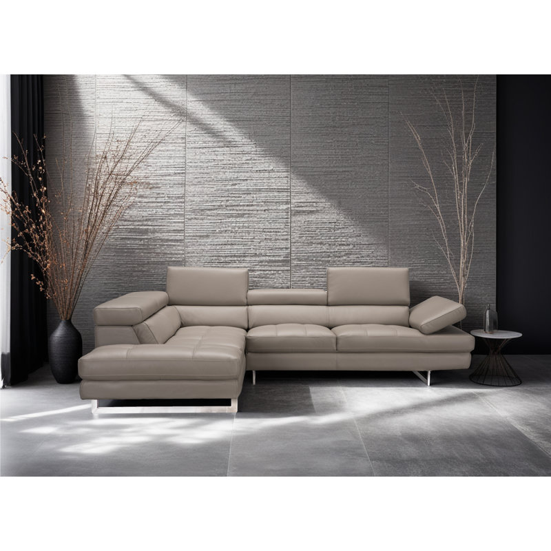 Antalya 2 - Piece Upholstered Peanut Sectional, Peanut
