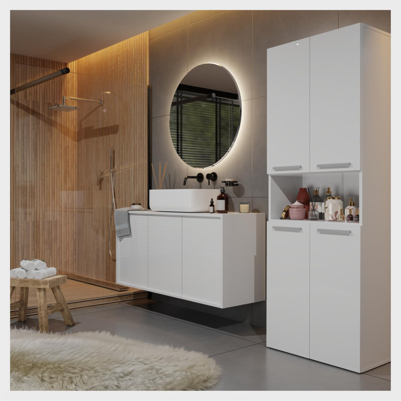 Aeryk Freestanding Linen Cabinet