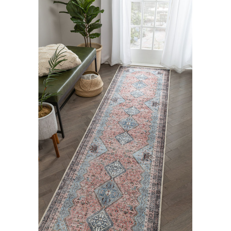 Eustice Washable Oriental Indoor Rug, Runner 2'7" x 9'10"