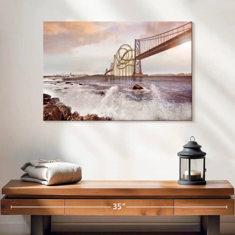 Roller Coaster Bridge, 16" H x 24" W