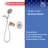 Rainlex Shower Only Faucet with Rough-in Valve Rainlex-88300490