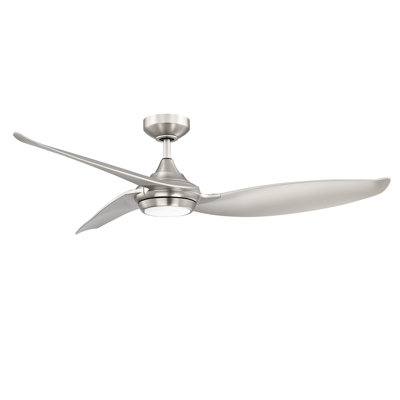 Ventilateur de plafond 52 pouces à DEL à 3 pales avec télécommande et ensemble d'éclairage inclus