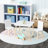 Kids Table and Chairs Set, 3-5 Pieces Toddler Table and Chair Set, Wooden Activity Play Table Set