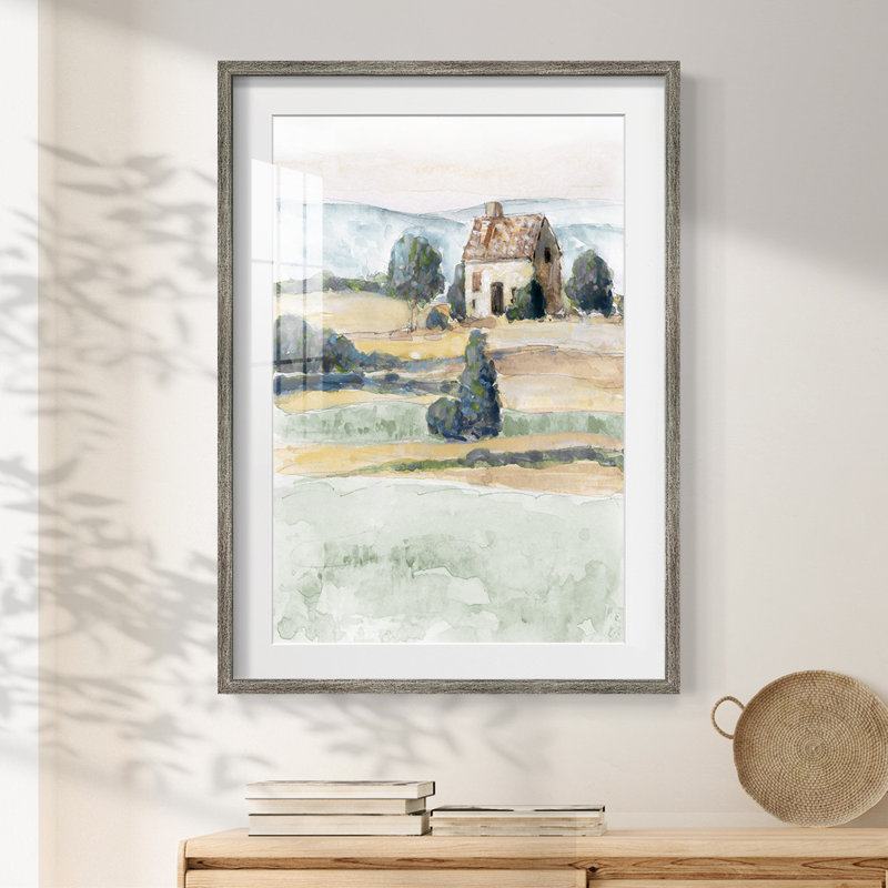 Doris Duke Garden - Toile tendue avec châssis, Vieilli, H 19,5 po x l 16,5 po